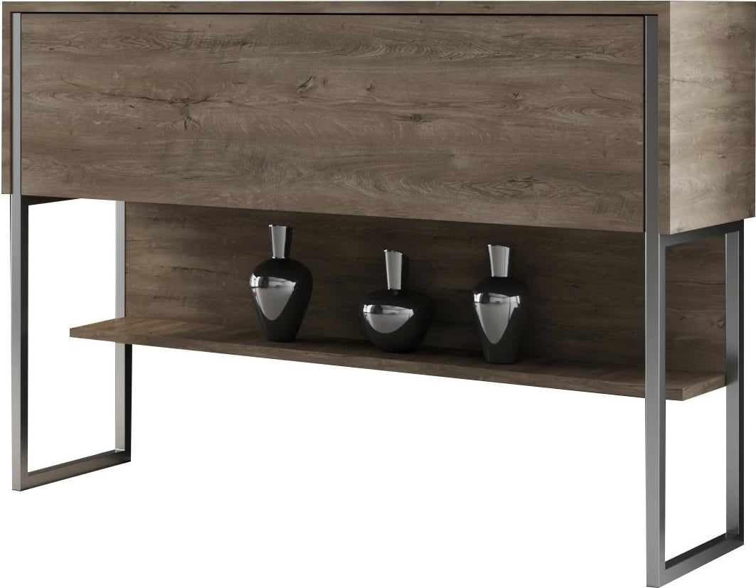 Komodë Hanah Home, Luxe, argjend dhe arre