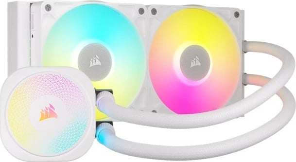 Kasë ftohëse CPU Corsair iCUE LINK TITAN 240 RX RGB AIO, 240mm, e bardhë