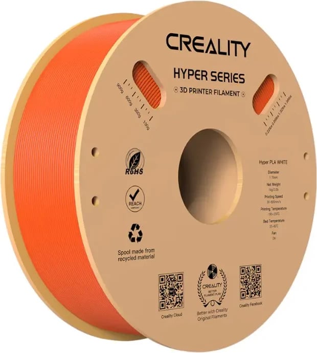 Filament PLA Creality Hyper Series 3301010381, 1 kg, 1.75 mm, portokalli