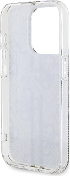 Mbështjellës Guess IML 4G Gold Stripe për iPhone 15 Pro Max, kafe