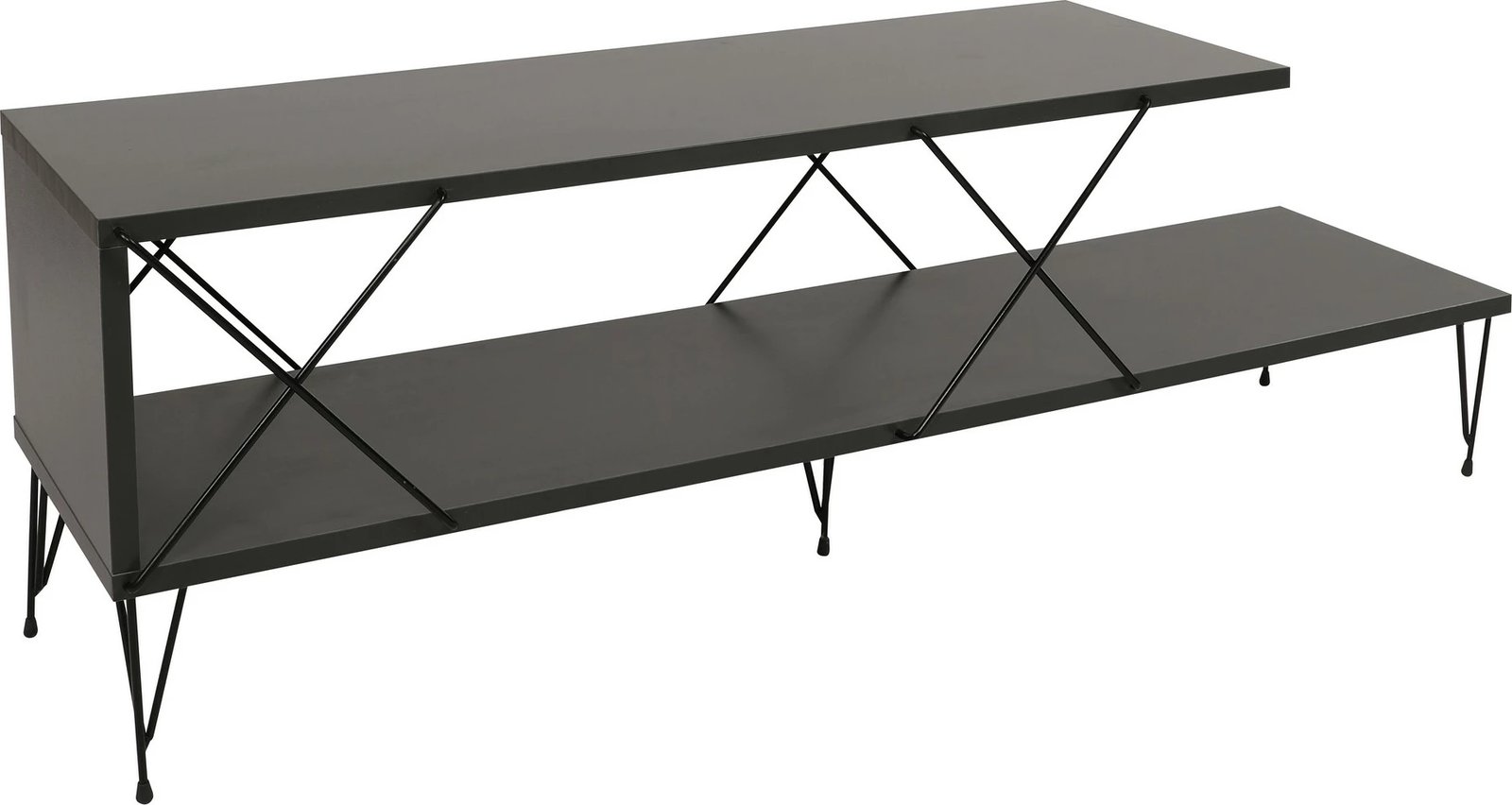 Komodë për TV Hanah Home, Street, ngjyrë antracit