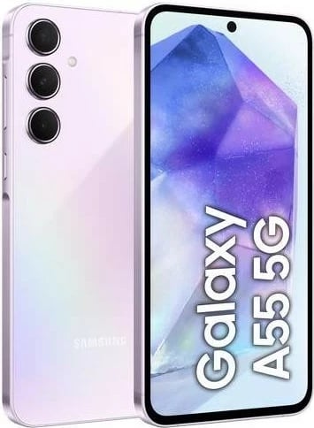 Celular Samsung Galaxy A55, 6.6", 8+256GB, DS, 5G, rozë