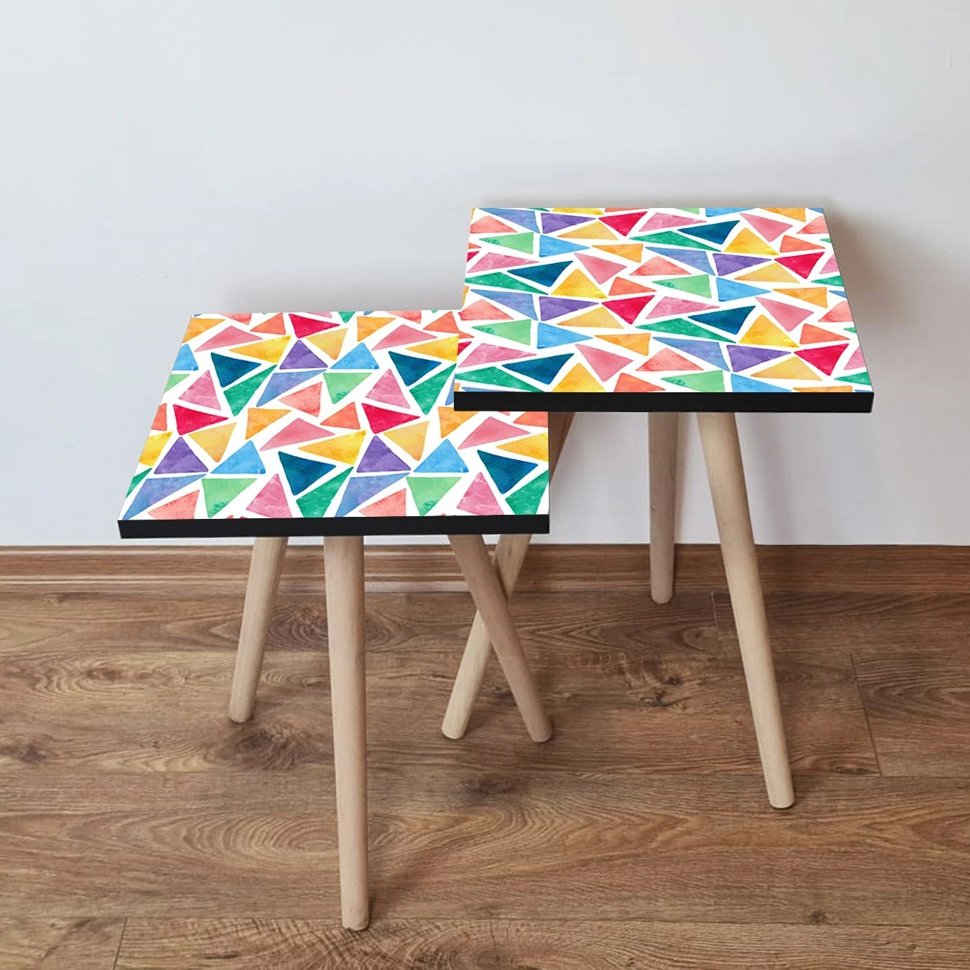 Set tavolina të vendosshme, shumëngjyrëshe, Skye Decor, 2 copë, 2Shp16