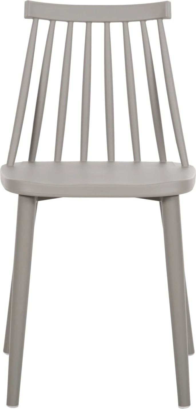 Karrige ngrënieje FH8052.22 Vanessa GRI me këmbë metalike GRI 42.5x44x81H cm., set prej 4 copë