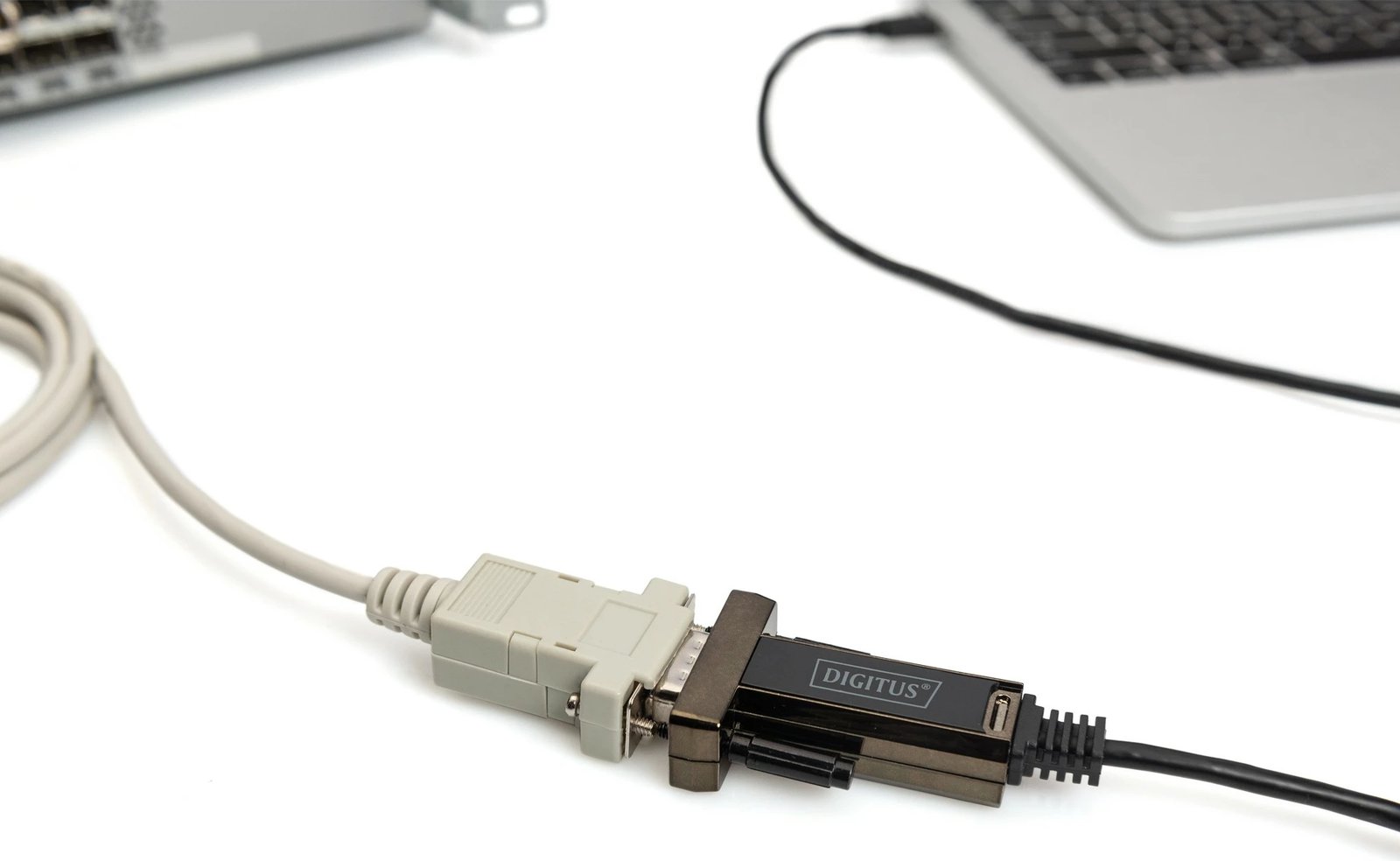 Adapter USB Type-C Digitus, 1 m, DB-9, Ngjyrë e zezë