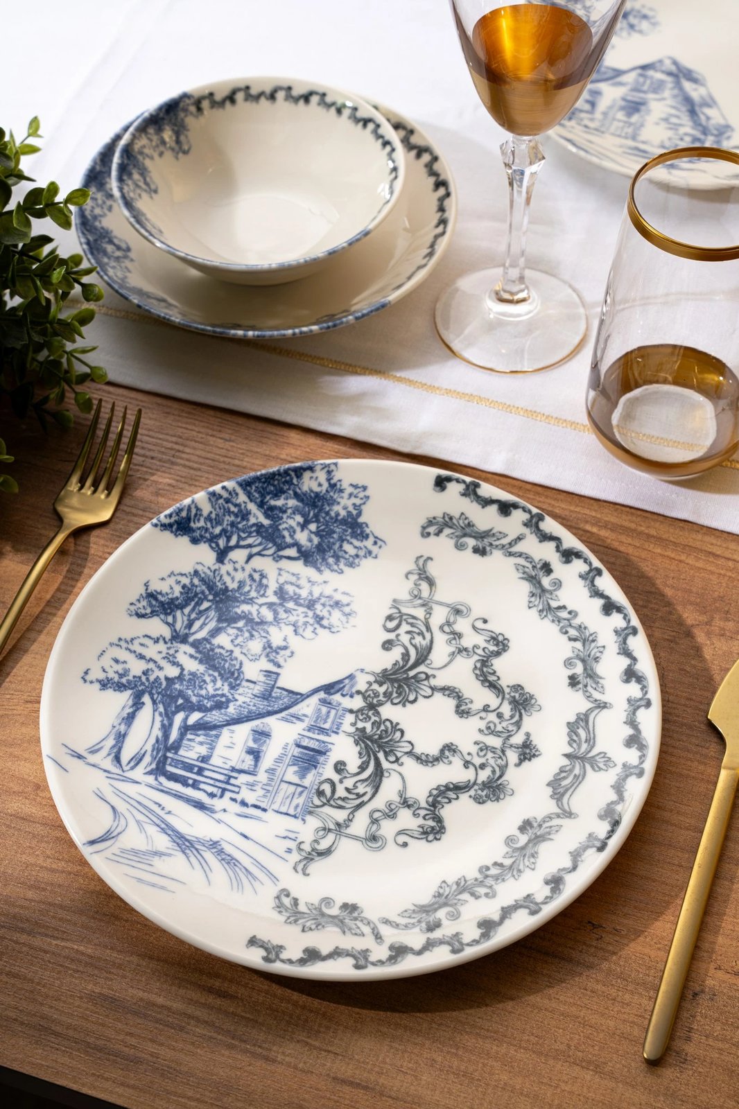 Set enësh për drekë (24 copë), Hermia Concept, KAR24DB1079