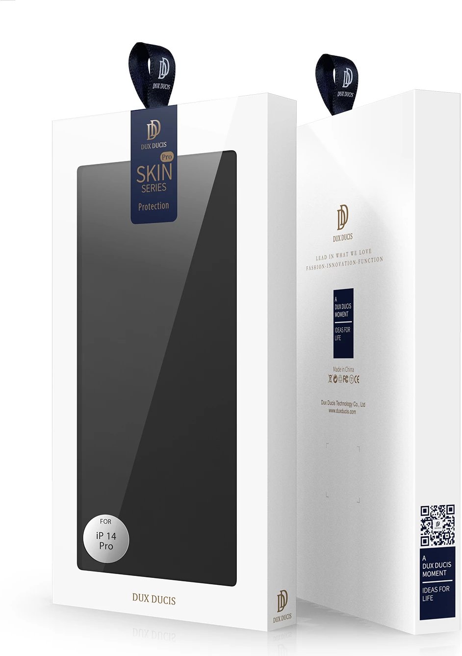 Mbështjellës Dux Ducis Skin Pro për iPhone 14 Pro, eko lëkurë, i zi Mbështjellës Dux Ducis Skin Pro për iPhone 14 Pro, eko lëkurë, i zi