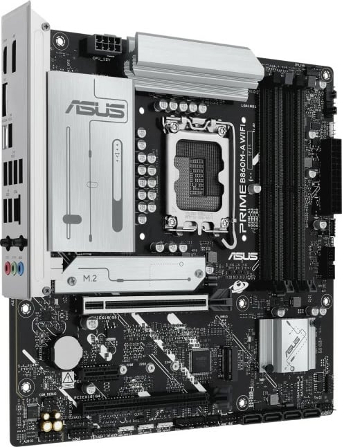 Pllakë amë Asus PRIME B860M-A WIFI, LGA1851, DDR5, mATX, e zezë