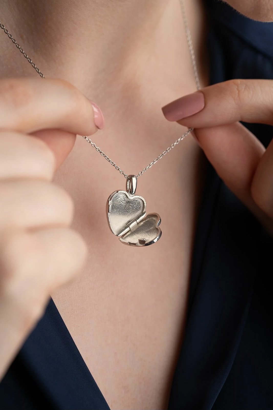 Varëse argjendi, zemër, ngjyrë gri, Jumeon, SİLVANOJEWELRY0000161