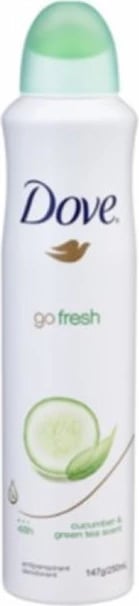 Deodorant sprej unisex Dove Go Fresh kastravec dhe çaj i gjelbër 250ml