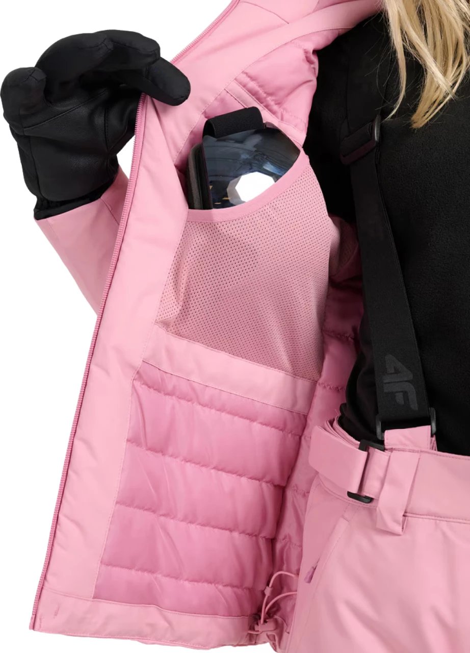 Jakne skijimi për femra 4F, rozë