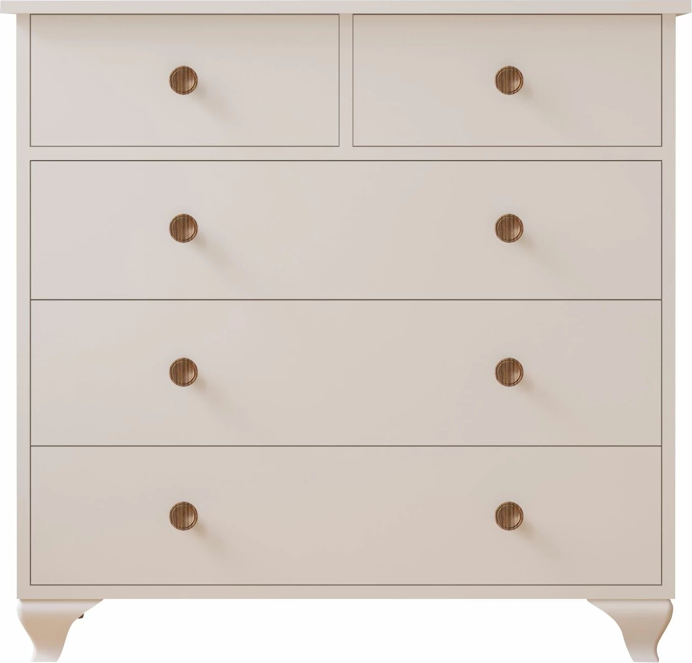 Komodë Skye Decor, Rb-071, ngjyrë e bardhë mat