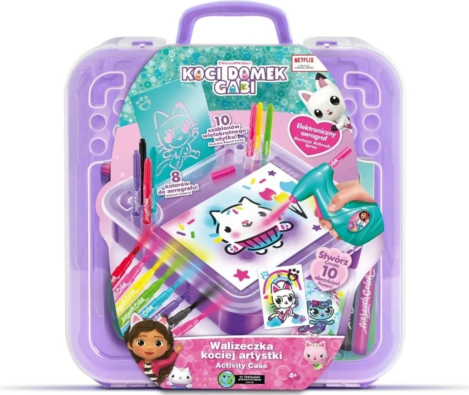 Set vizatimi Gabby's Dollhouse, Epee, CDG60217 me valixhe, shumëngjyrëshe