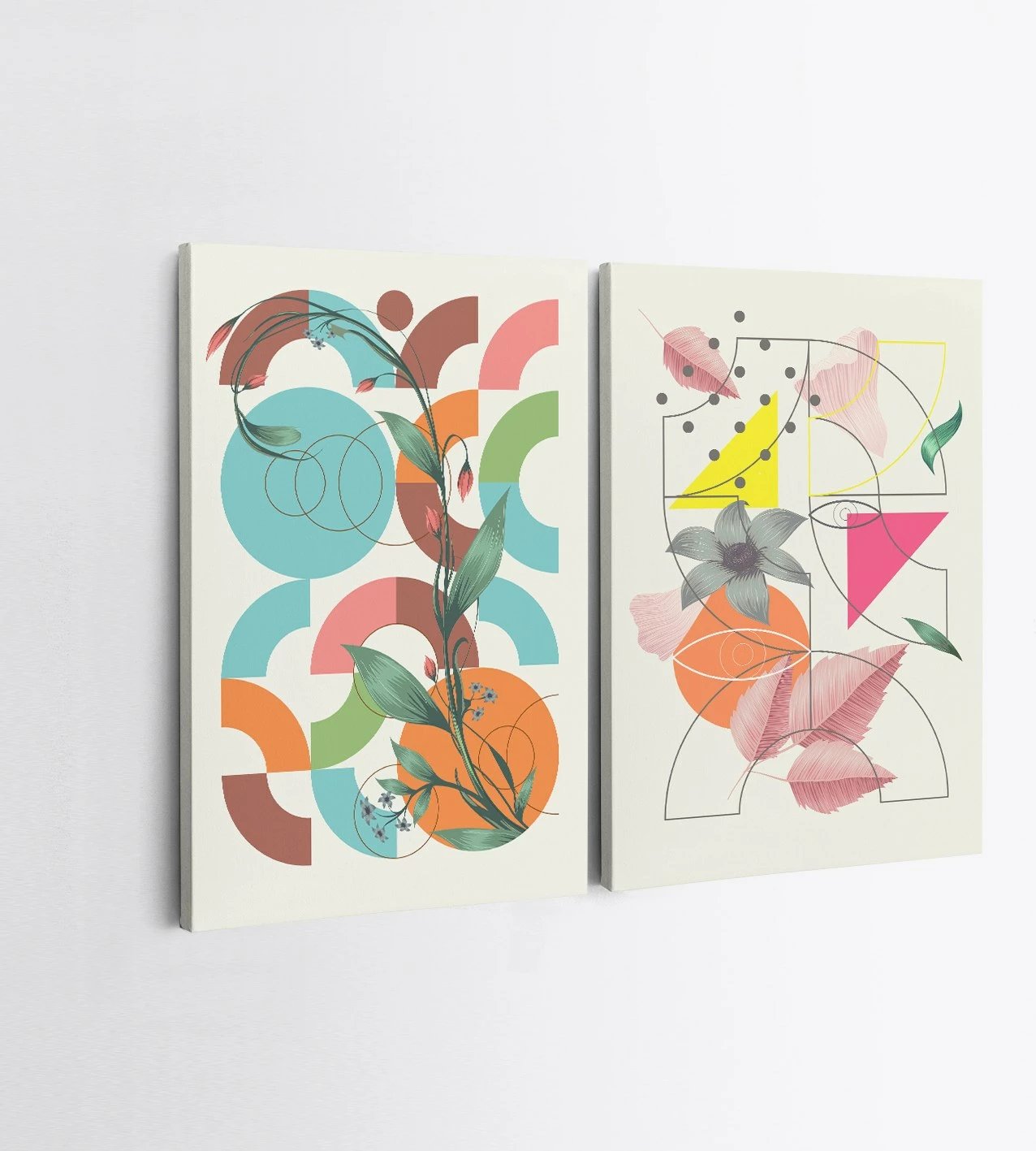 Pikturë dekorative në kanavacë (2 copë), Wallity, 2KNV4283, 70x100