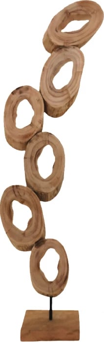 Dekor tavoline Sametro Inart dru mango-hekur 24x9x85cm Dekor tavoline Sametro Inart dru mango-hekur 24x9x85cm