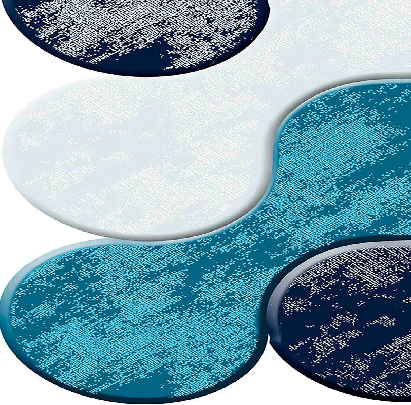 Qilim (50x80) Conceptum Hypnose, Wookece298, ngjyrë kaltër e çelët/turkuaz/lila/kaltër e errët