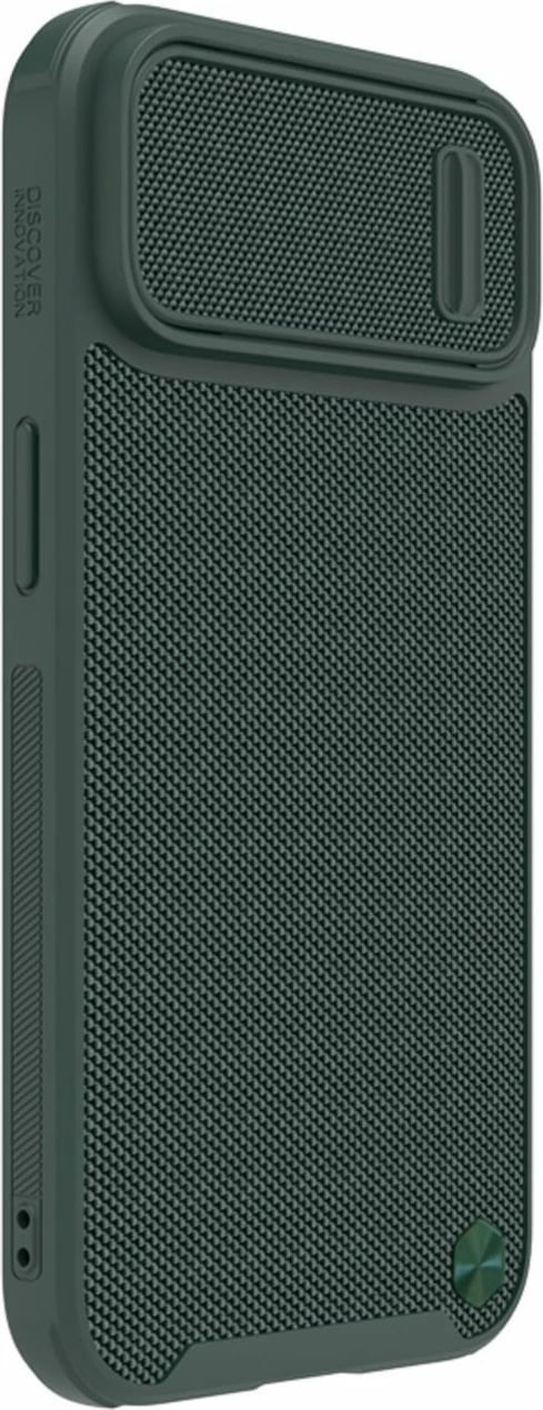 Mbështjellës Nillkin Textured S Case për iPhone 14 Plus, me kapak kamere, i gjelbër