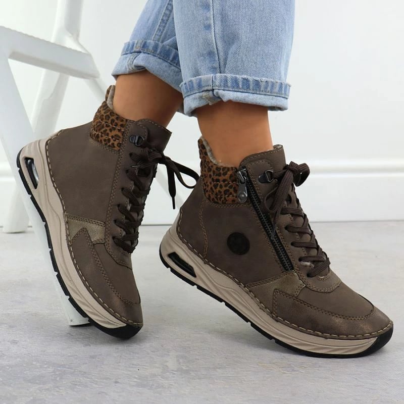 Çizme femrash Rieker 44565-25, kafe leopard