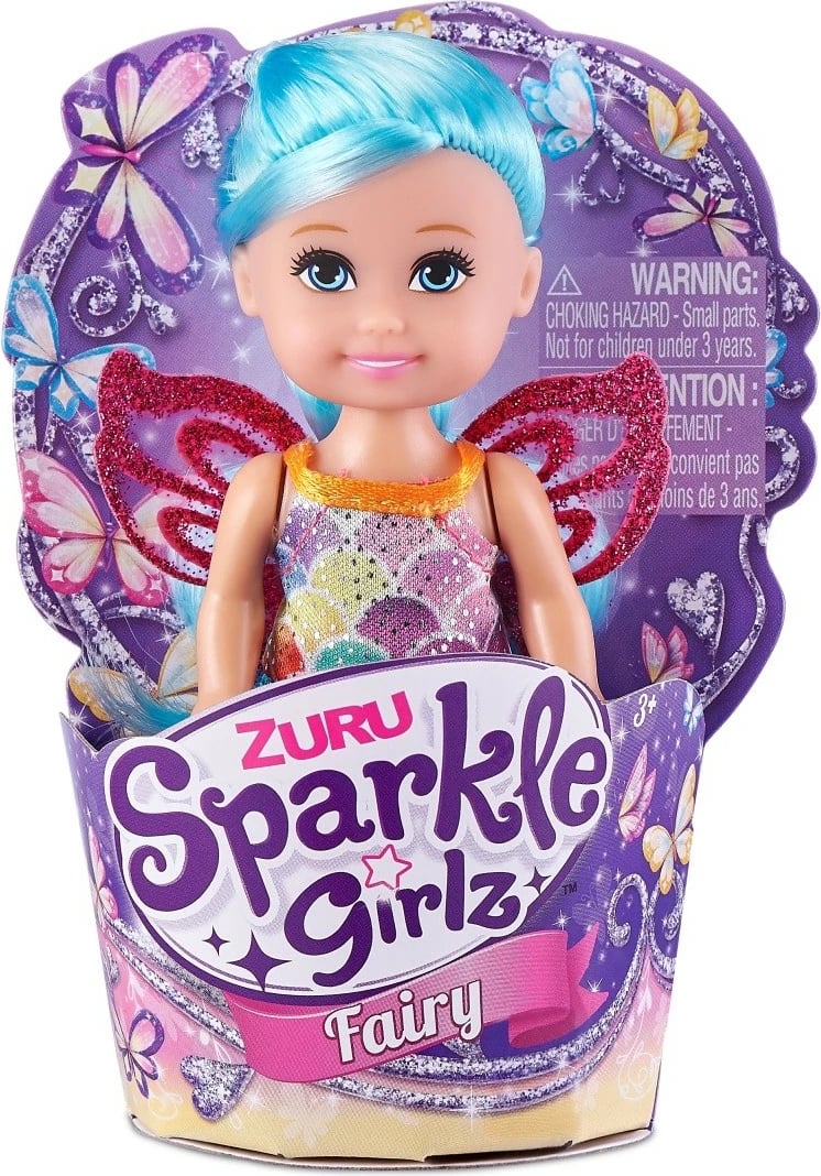 Set kukullash Sparkle Girlz Fairy Cupcake, ZURU, 11 cm, 48 copë