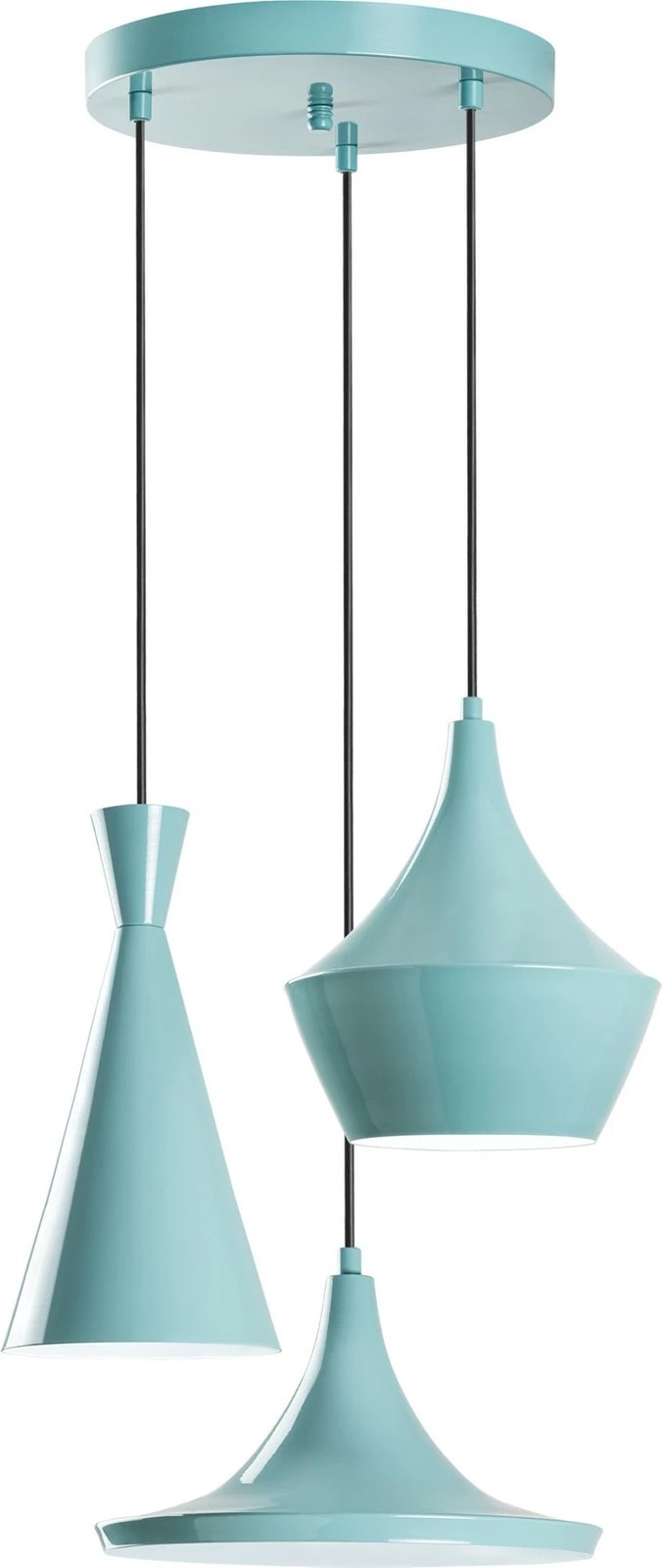 Llambë tavani Opviq Tom, ngjyrë turquoise, 3 pjesë