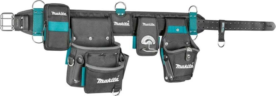 Brez për vegla pune Makita E-15235 me rrip të rregullueshëm, 2 xhepa, i zi