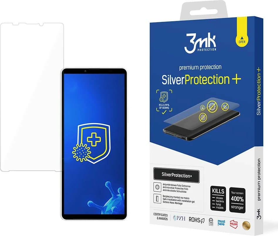 Folje mbrojtëse 3mk SilverProtection+ për Sony Xperia 10 V, Transparente