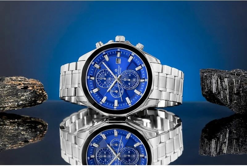 Orë dore për meshkuj Giewont, silver blue