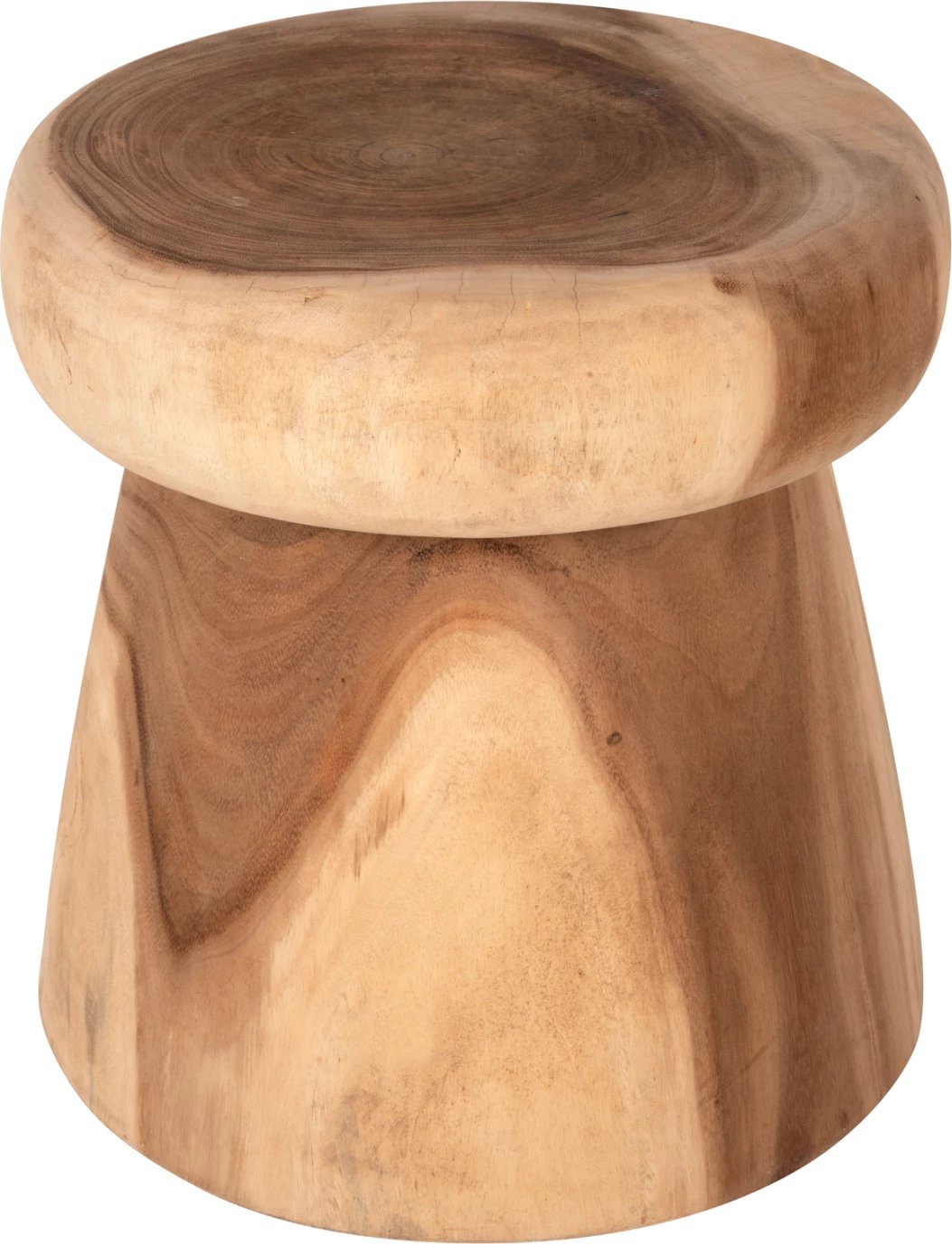Tavolinë anësore e rrumbullakët CUPRE, dru SUAR, ngjyrë natyrale, FH9793, Φ43x46H cm