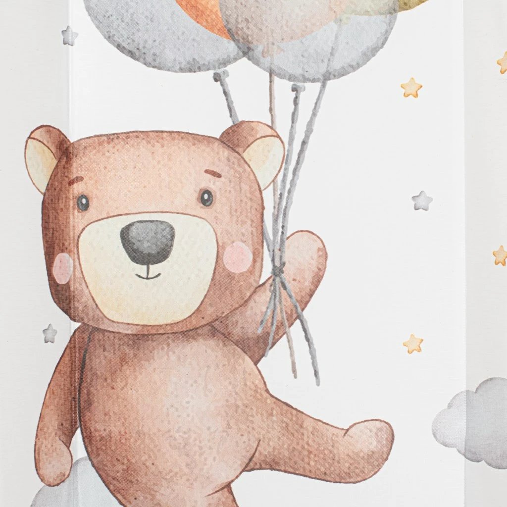 Jastëk ndërrimi me bazë të fortë, Baby Mix Bear, 47x70 cm, rozë