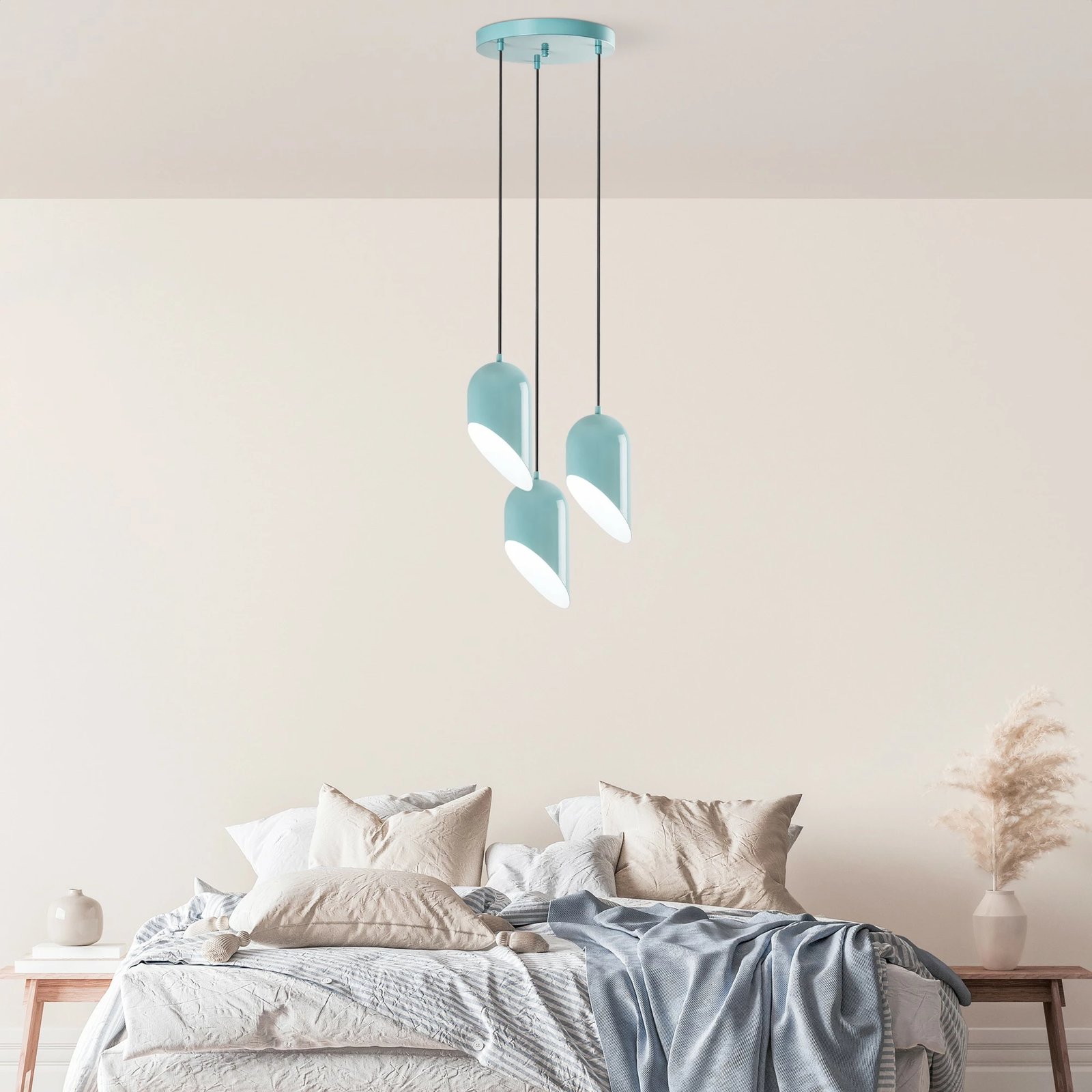 Llambë tavani Opviq, Kesik - 6176 - 3, ngjyrë tyrkiz