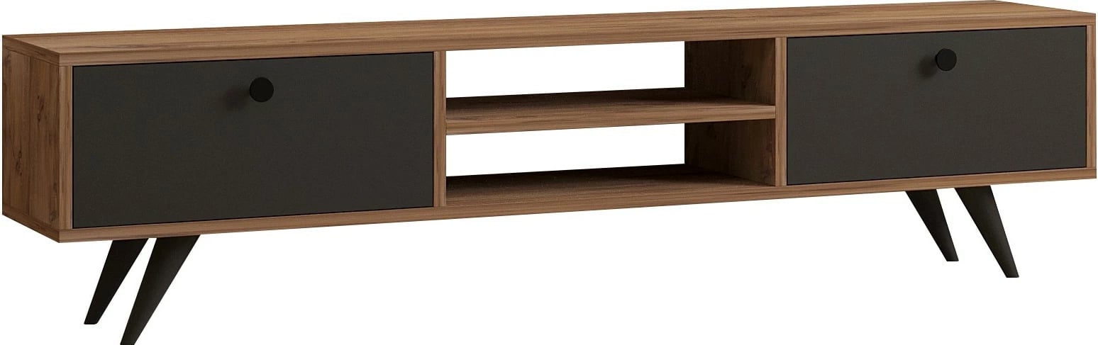 Komodë TV Skye Decor, ngjyrë pishë Atlantike dhe antracit, 160x37x29.6cm