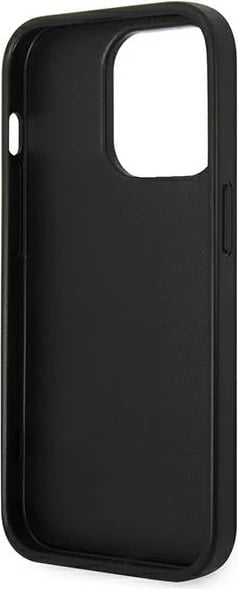 Mbështjellës Karl Lagerfeld KLHCP14XSAPKHG për iPhone 14 Pro Max 6.7", hardcase, Saffiano Karl's Head Patch, argjendtë