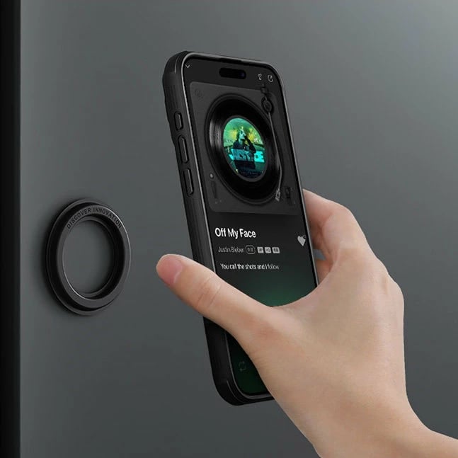 Mbështjellës Nillkin CamShield Pro Magnetic për iPhone 15 Plus, me kapak kamere, i zi