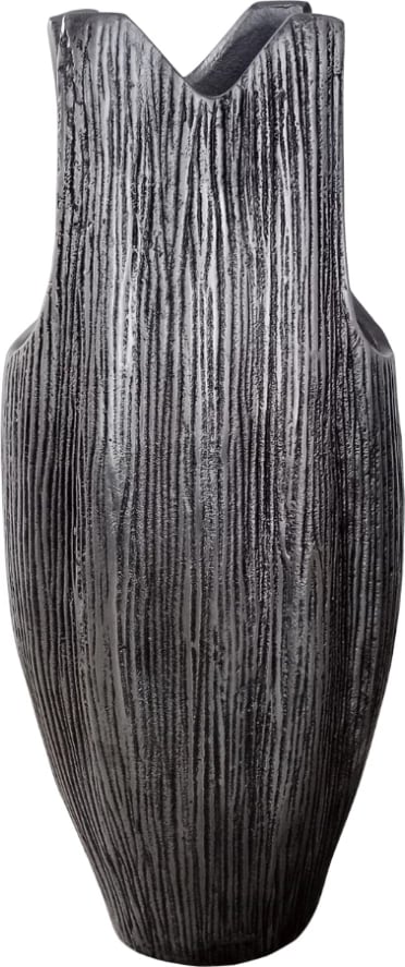 Vazo BAJAN, alumin, ngjyrë argjendi antike, 20x14x46cm