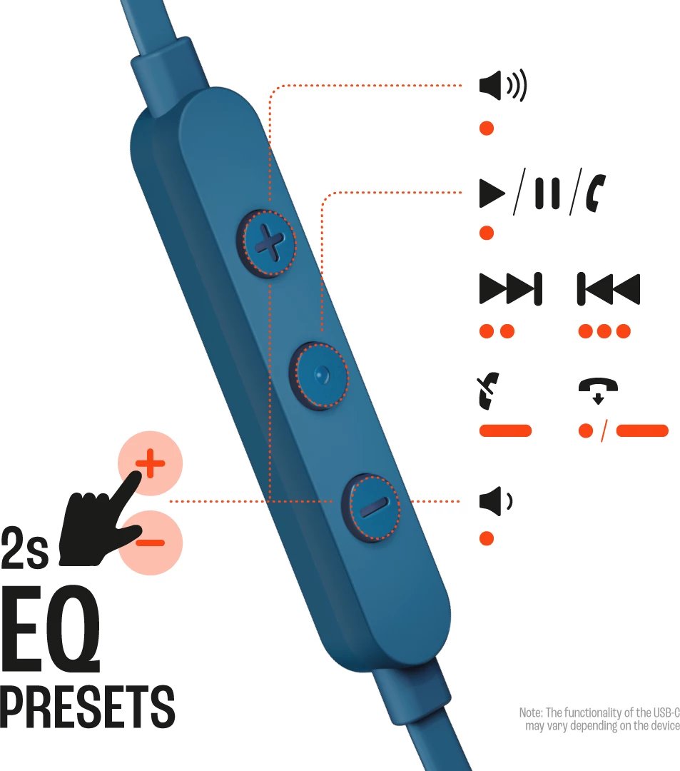 Kufje Me Kabëll JBL TUNE 305 C USB-C