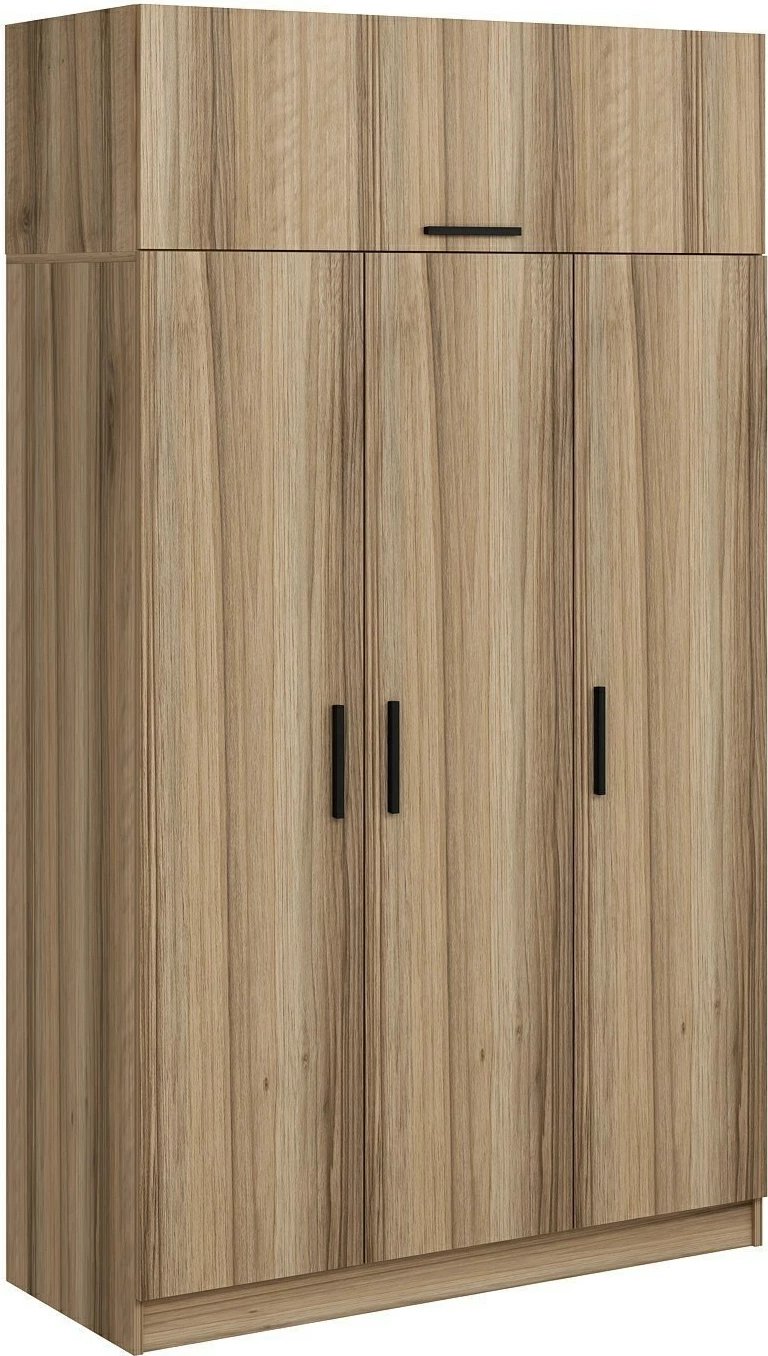 Dollap Skye Decor, 3 kapak, 2 sirtar, ngjyrë dore, 255cm