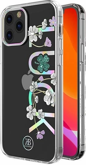 Mbështjellës Kingxbar Lucky Series për iPhone 12 mini, me kristale Swarovski, Transparent