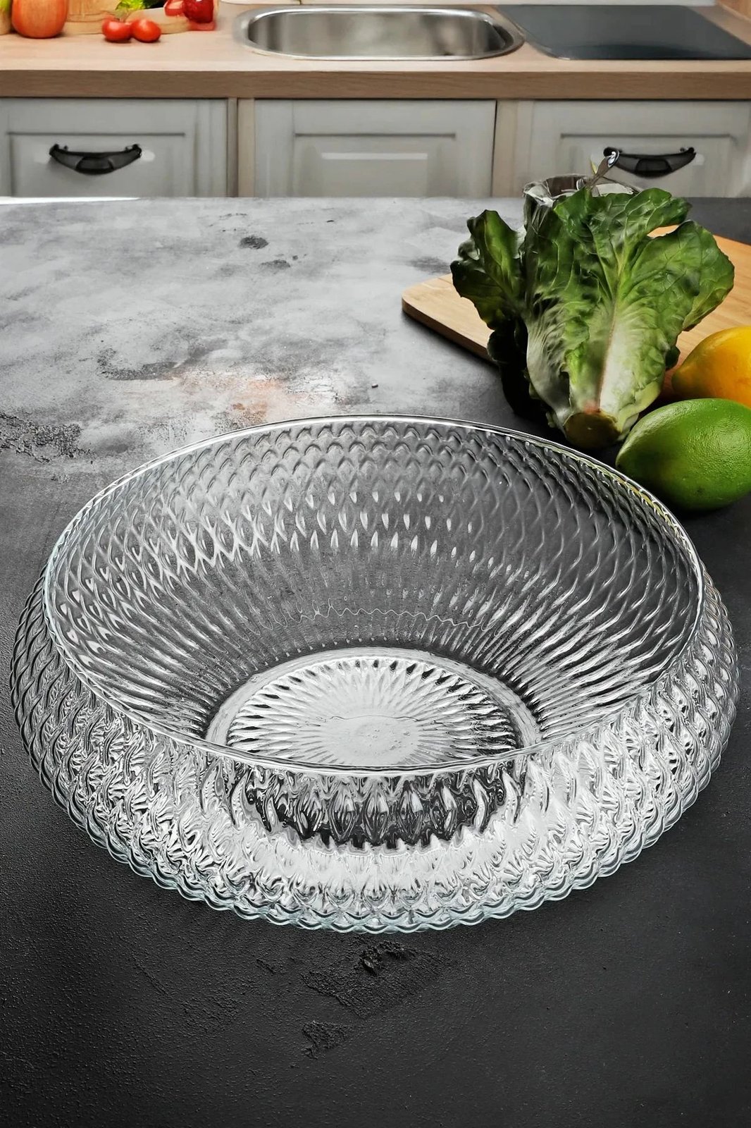 Enë sallate prej qelqi, Hermia Concept, Bade-Tokyo, 26cm