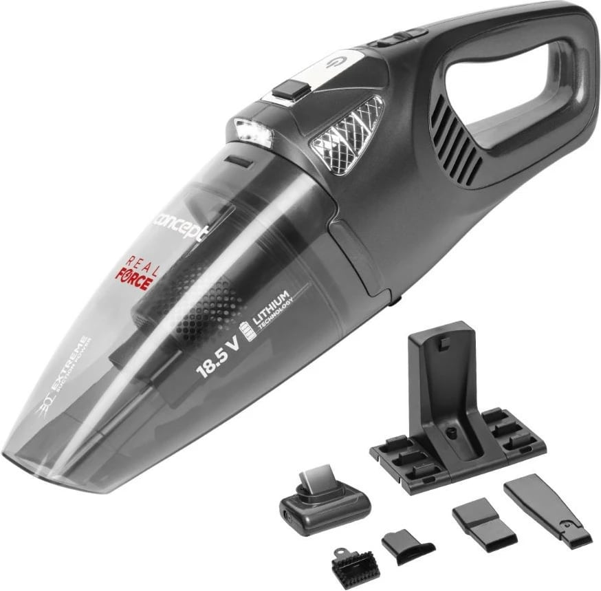 Fshesë dore Concept VP4380, pa kabllo, 0.45L, 18.5V, e zezë, me aksesorë
