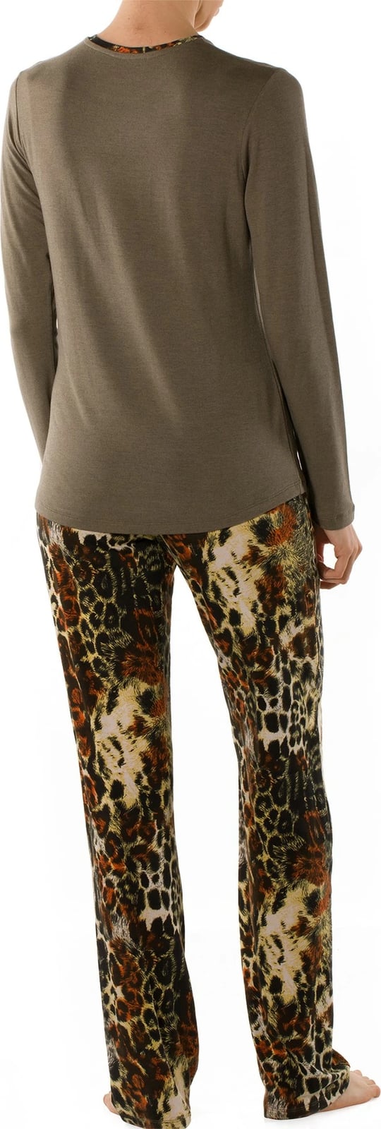 Set pizhamash për gra, Jumeon, 002-000499, ngjyrë khaki