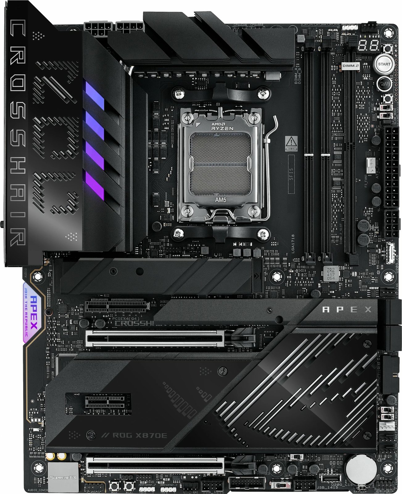 Pllakë amë ASUS ROG CROSSHAIR X870E APEX, AMD AM5, DDR5, ATX