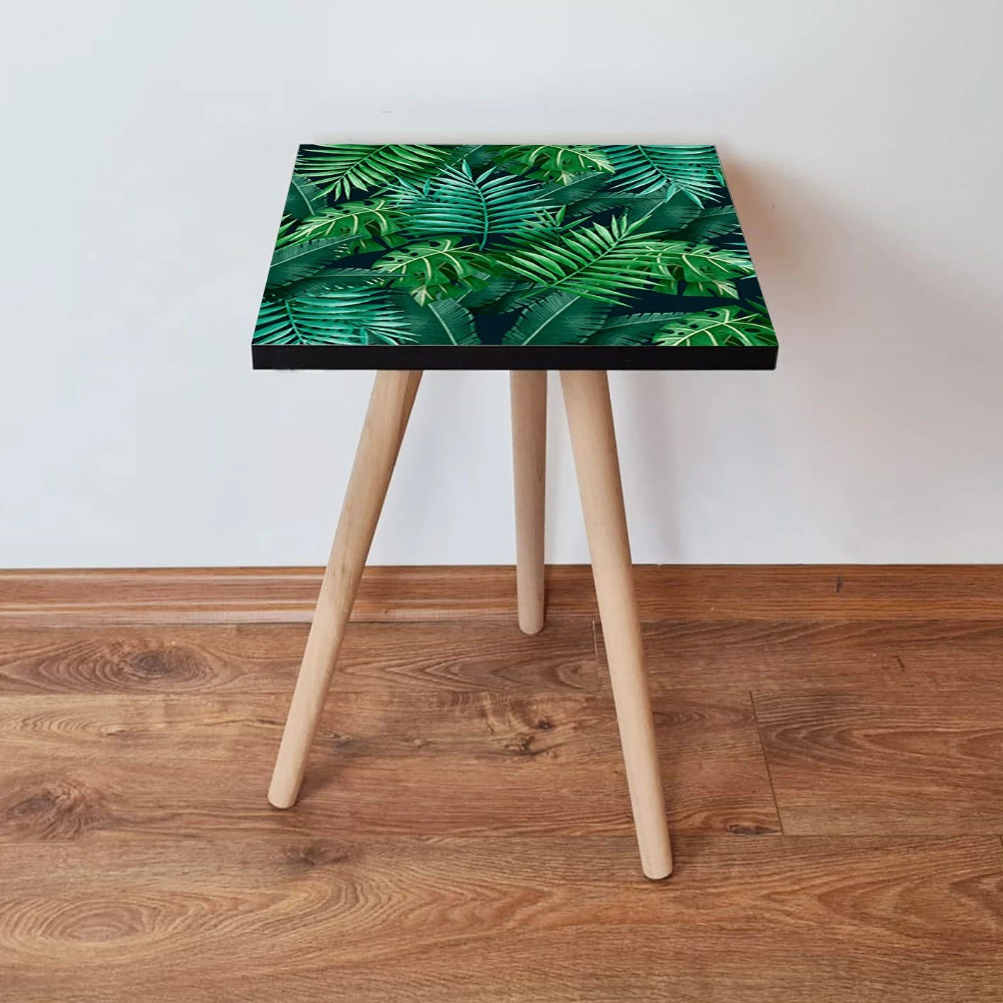 Tavolinë anësore Skye Decor, Shp202, ngjyrë e gjelbër, këmbë druri ahu