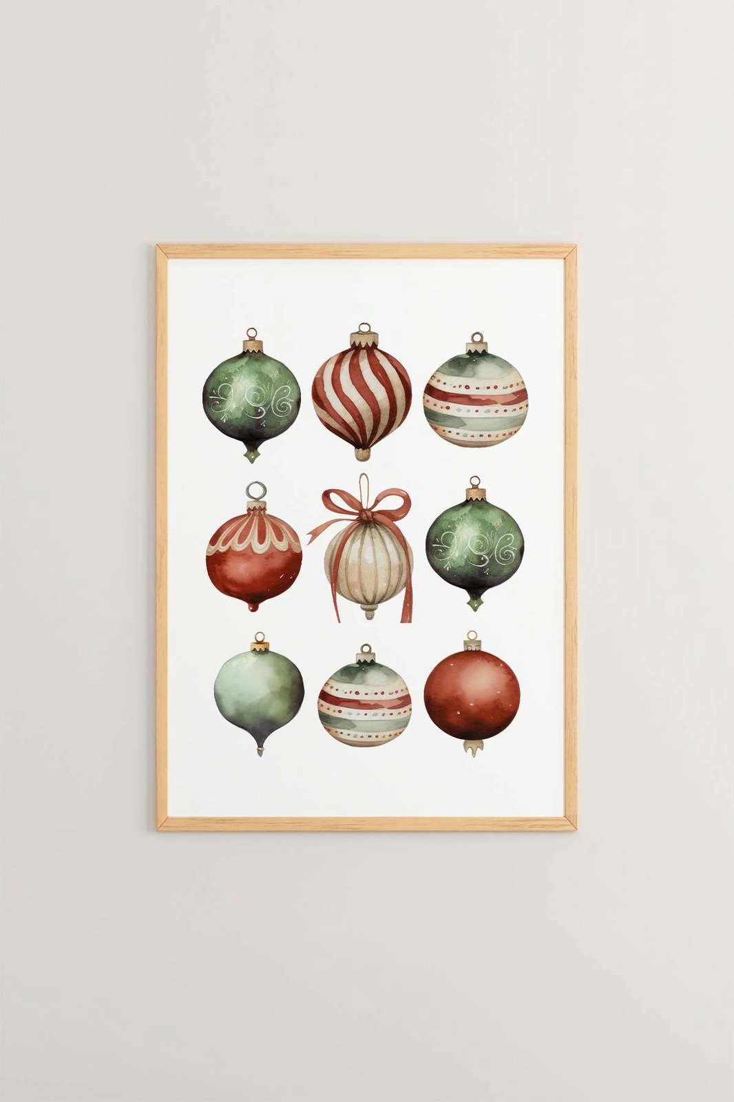 Pikturë dekorative me kornizë, Wallity, Nwyearsngmdl38, shumëngjyrëshe, 33x48cm