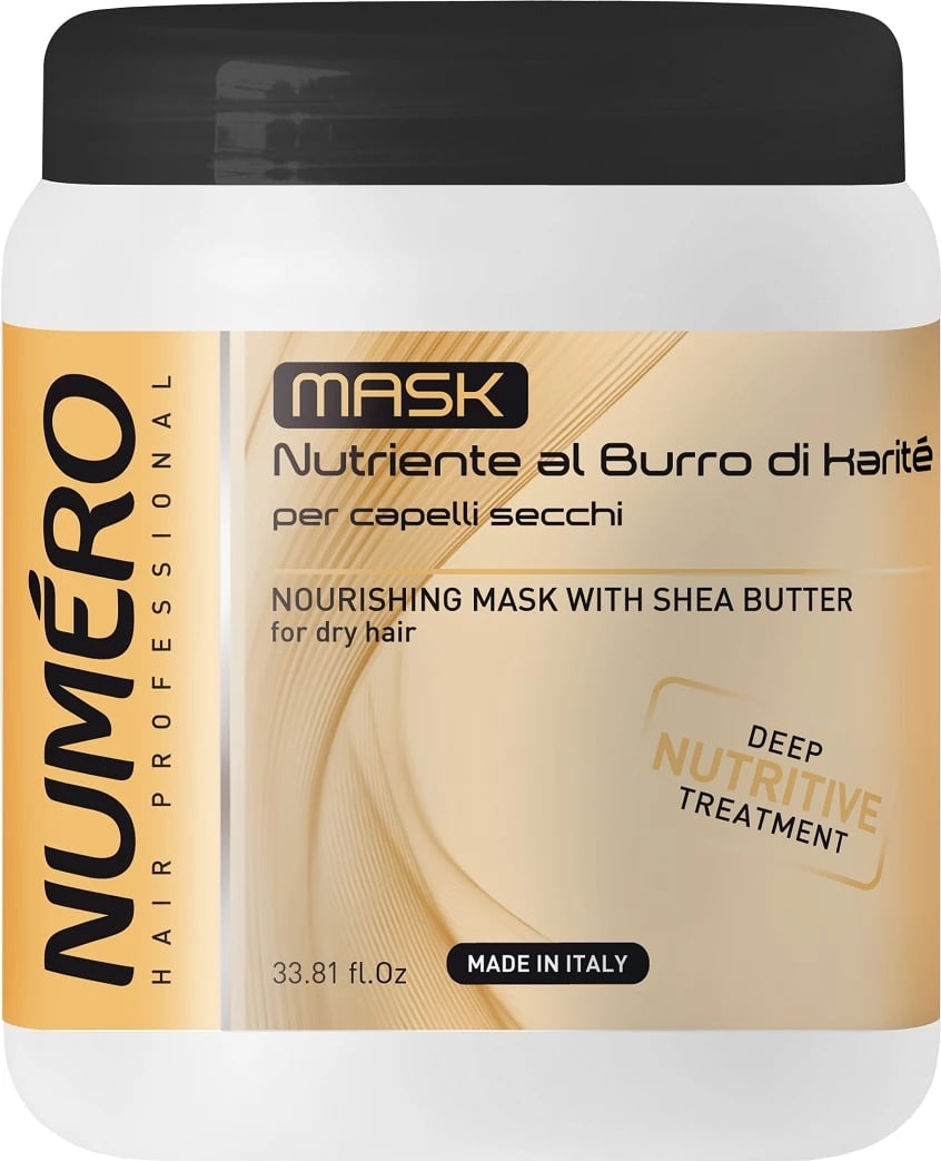 Maskë për flokë NUMERO me gjalp shea për femra 1000ml