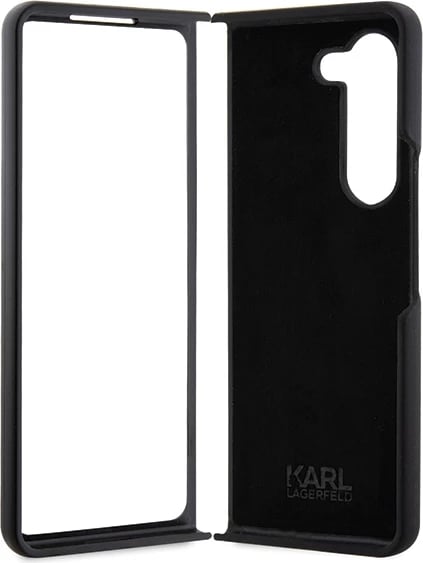 Mbështjellës Karl Lagerfeld KLHCZFD5SNIKBCK për Samsung Galaxy Z Fold5, silikon, i zi
