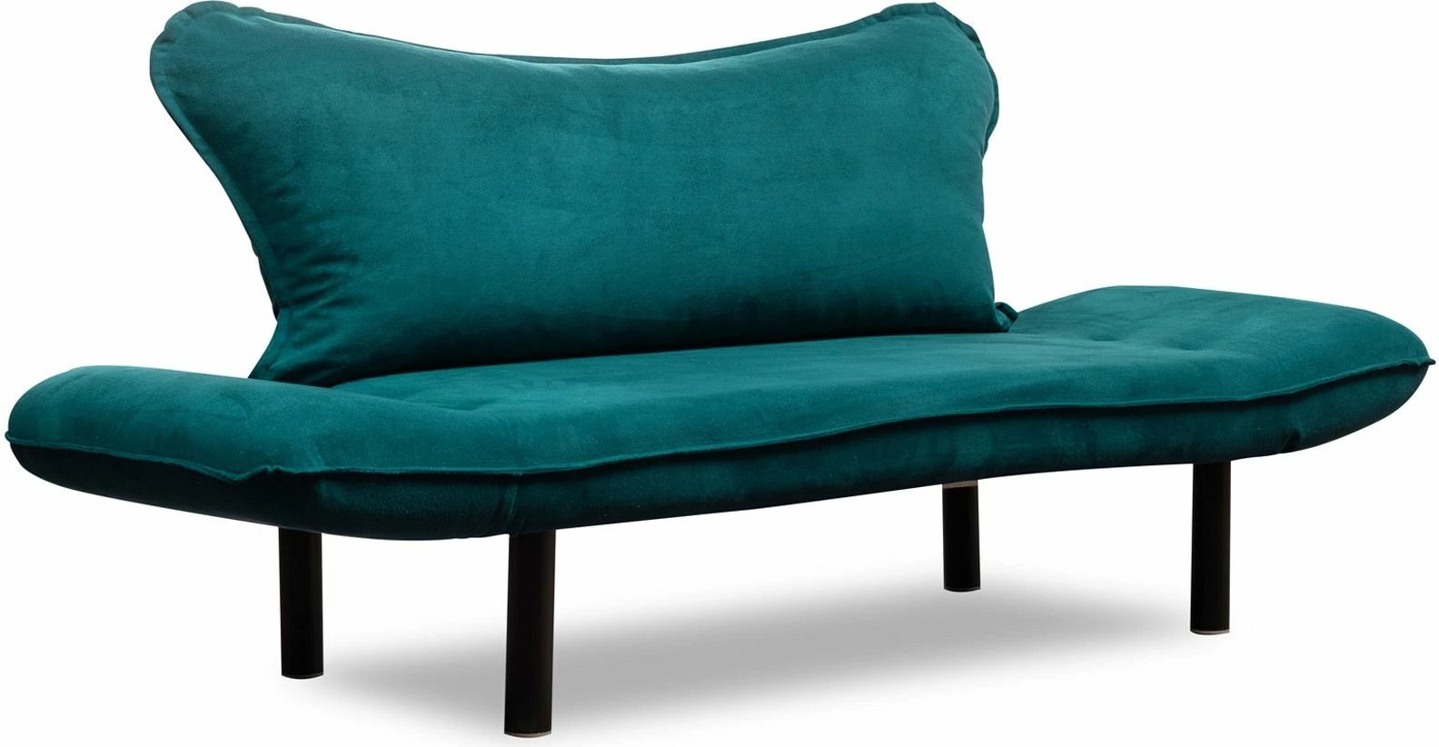 Divan-krevat dy ulëshe, ngjyrë petrol blue, Atelier del Sofa, Chatto