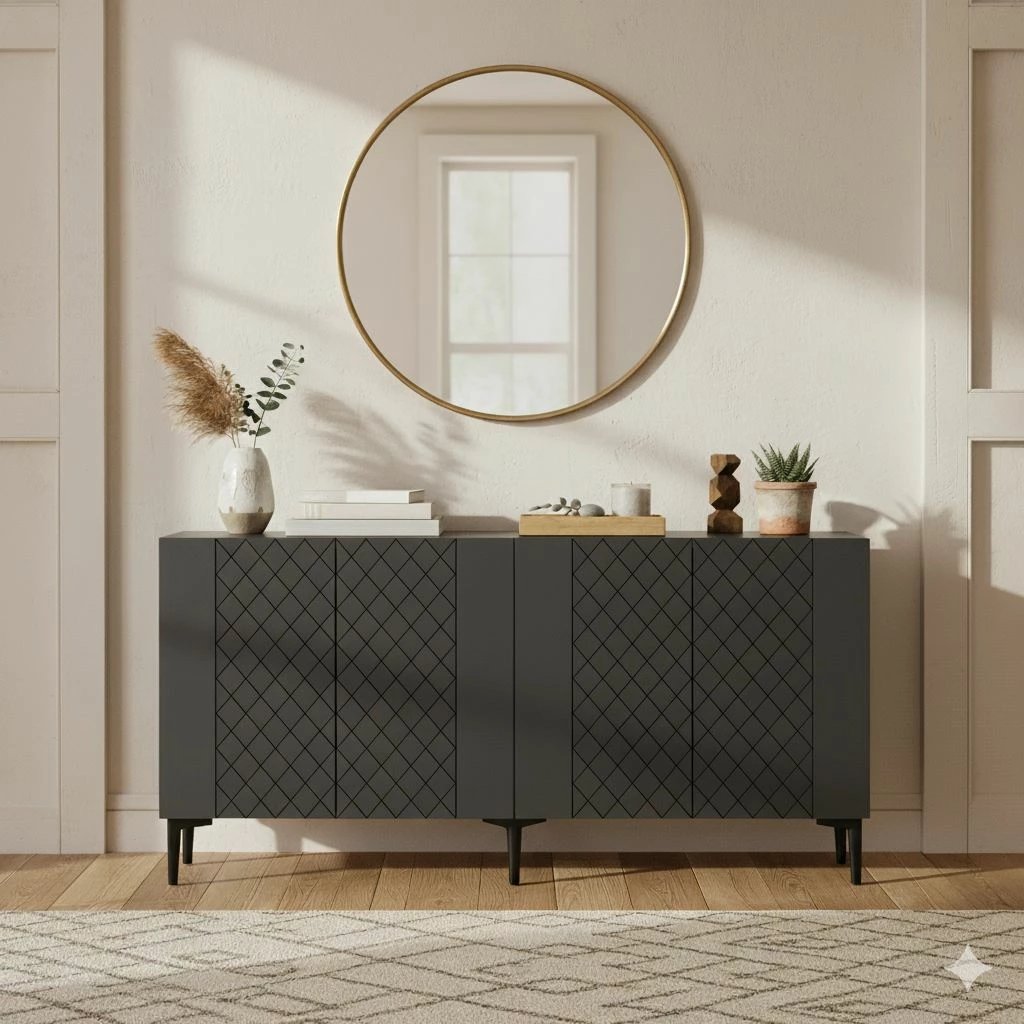 Konsolë Skye Decor, Resso 150, antracit