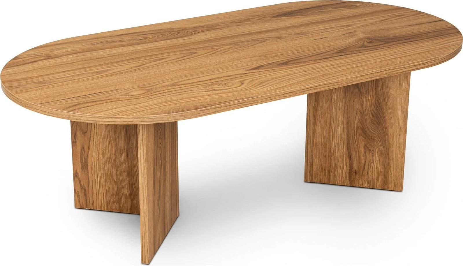 Tavolinë kafeje Nordure, ovale, ngjyrë lute