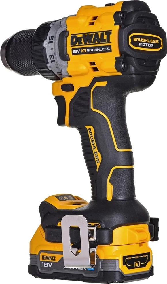 Makineri DeWalt DCD800E1T, 18V XR, 1x1.7AH, Verdhë