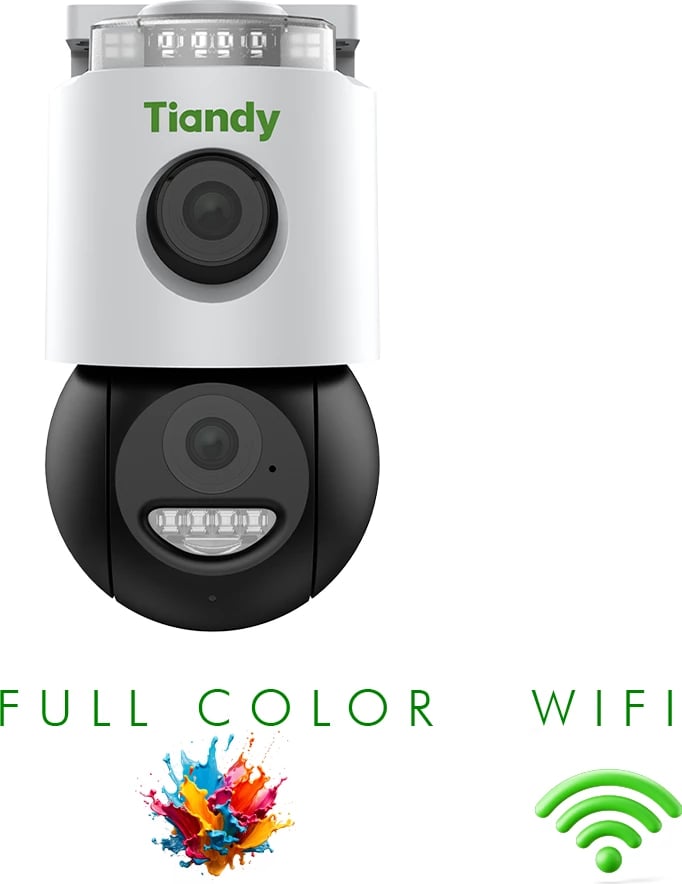 Kamerë e jashtme Tiandy 3MP Color Maker WiFi PT TC-H363N